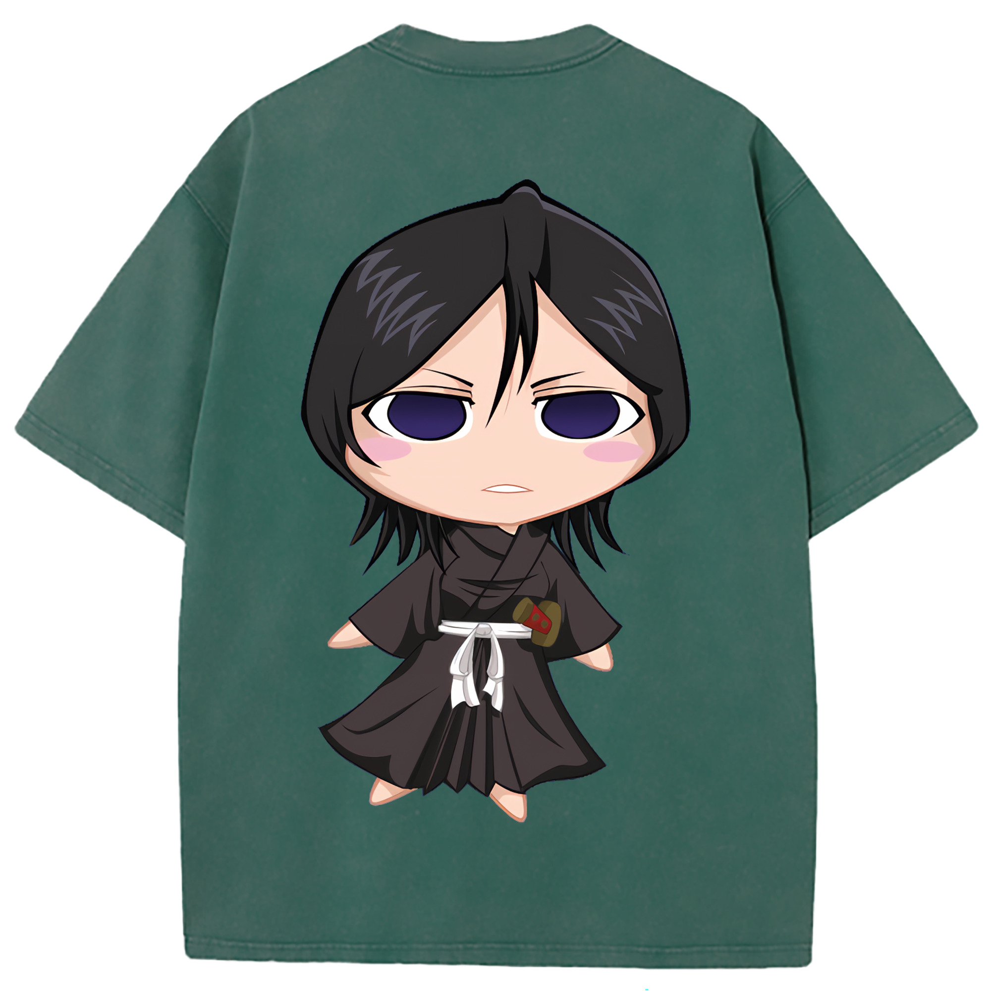 （画像用） ブリーチ 朽木ルキア BLEACH Kuchiki Rukia 綿100% ヴィンテージ風 半袖Tシャツ（背面プリント）